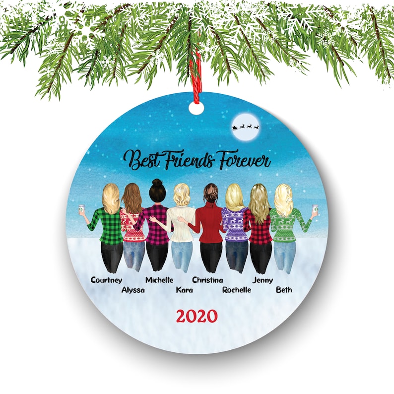 Soul Sisters for 5 6 7 8 Best Friends Christmas Ornament for  Etsy