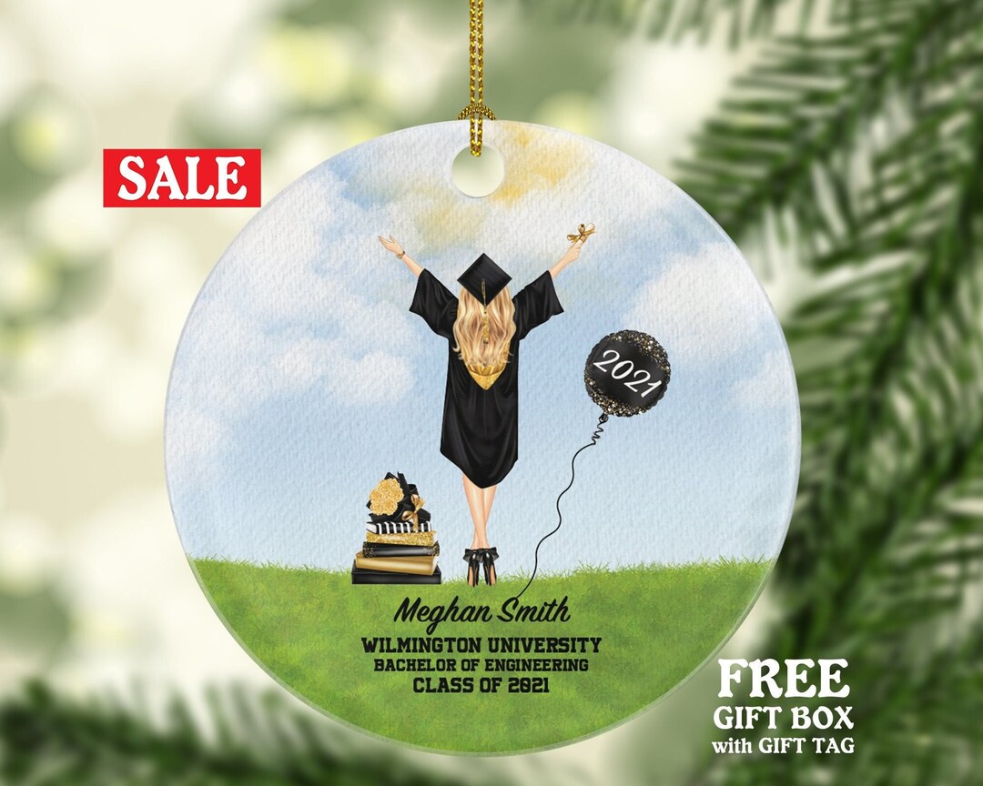 Female　Class　Christmas　Etsy　Ornament　of　Personalized　Graduation