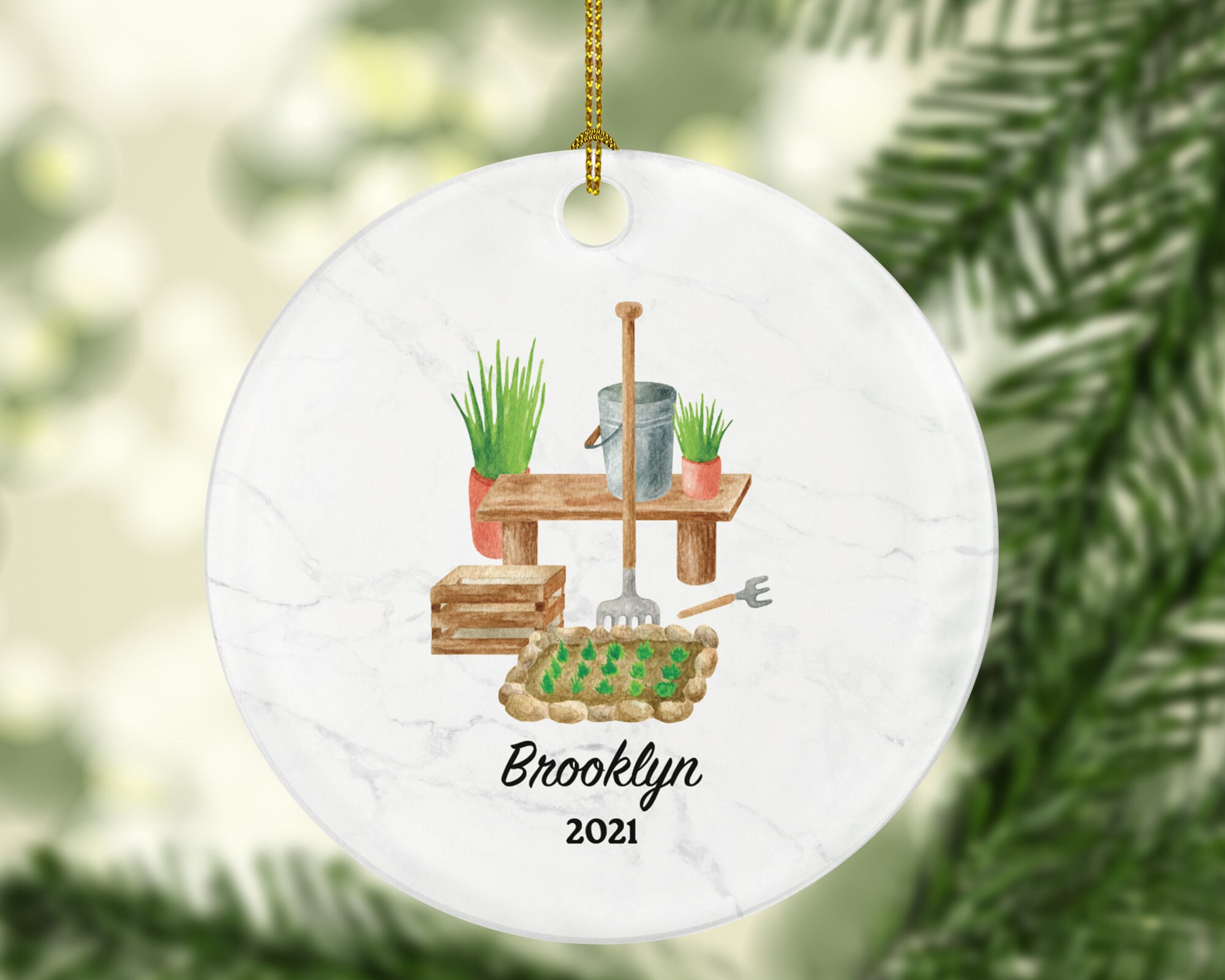 Gardening christmas ornament Clearance