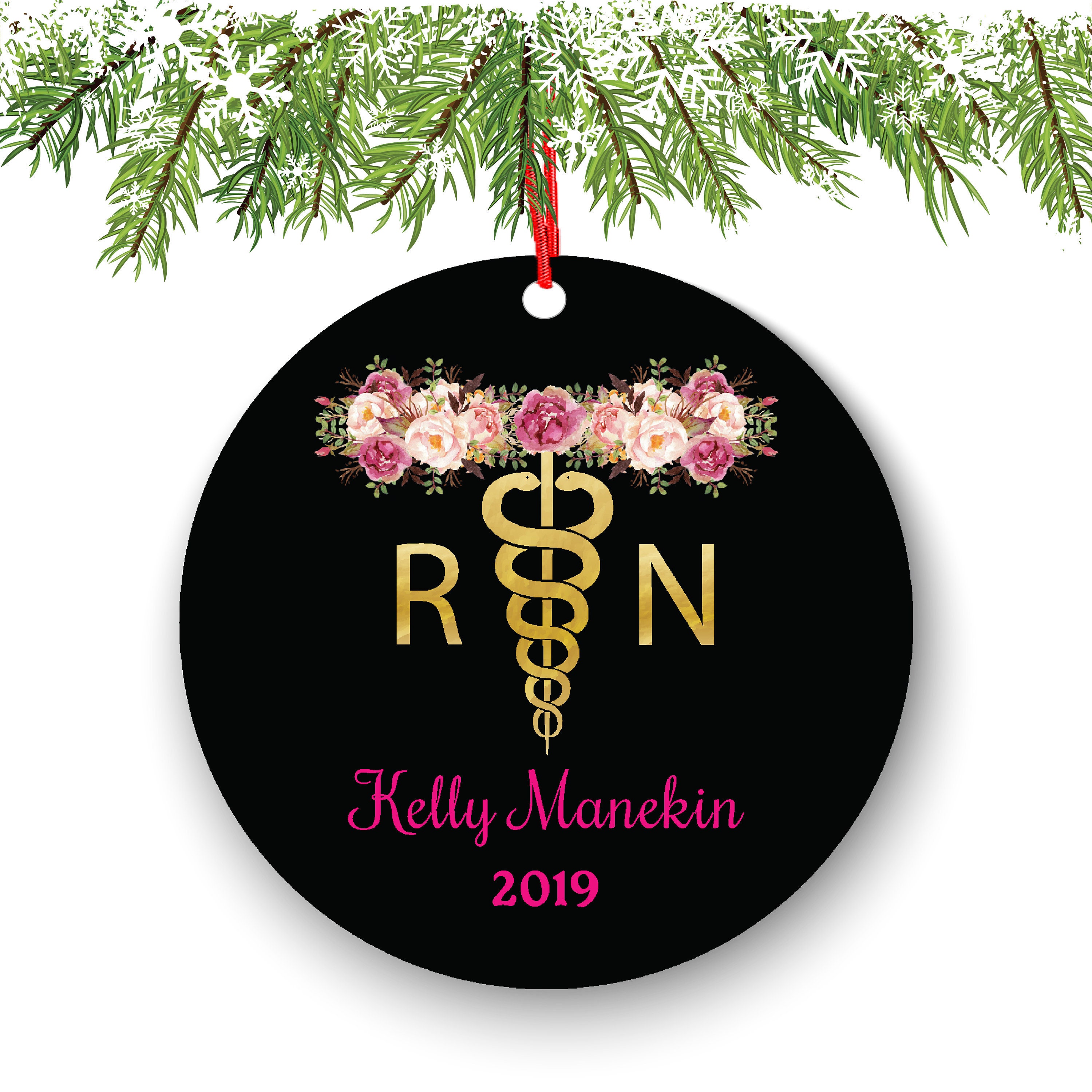 Personalized Nurse Ornament Christmas Gift Practitioner Custom | Etsy