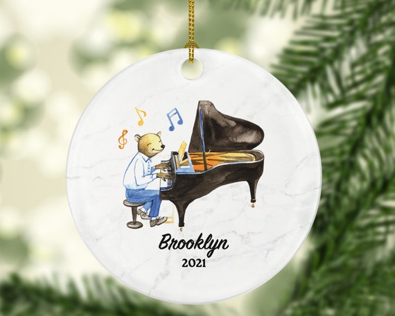 Piano christmas ornament personalized Clearance