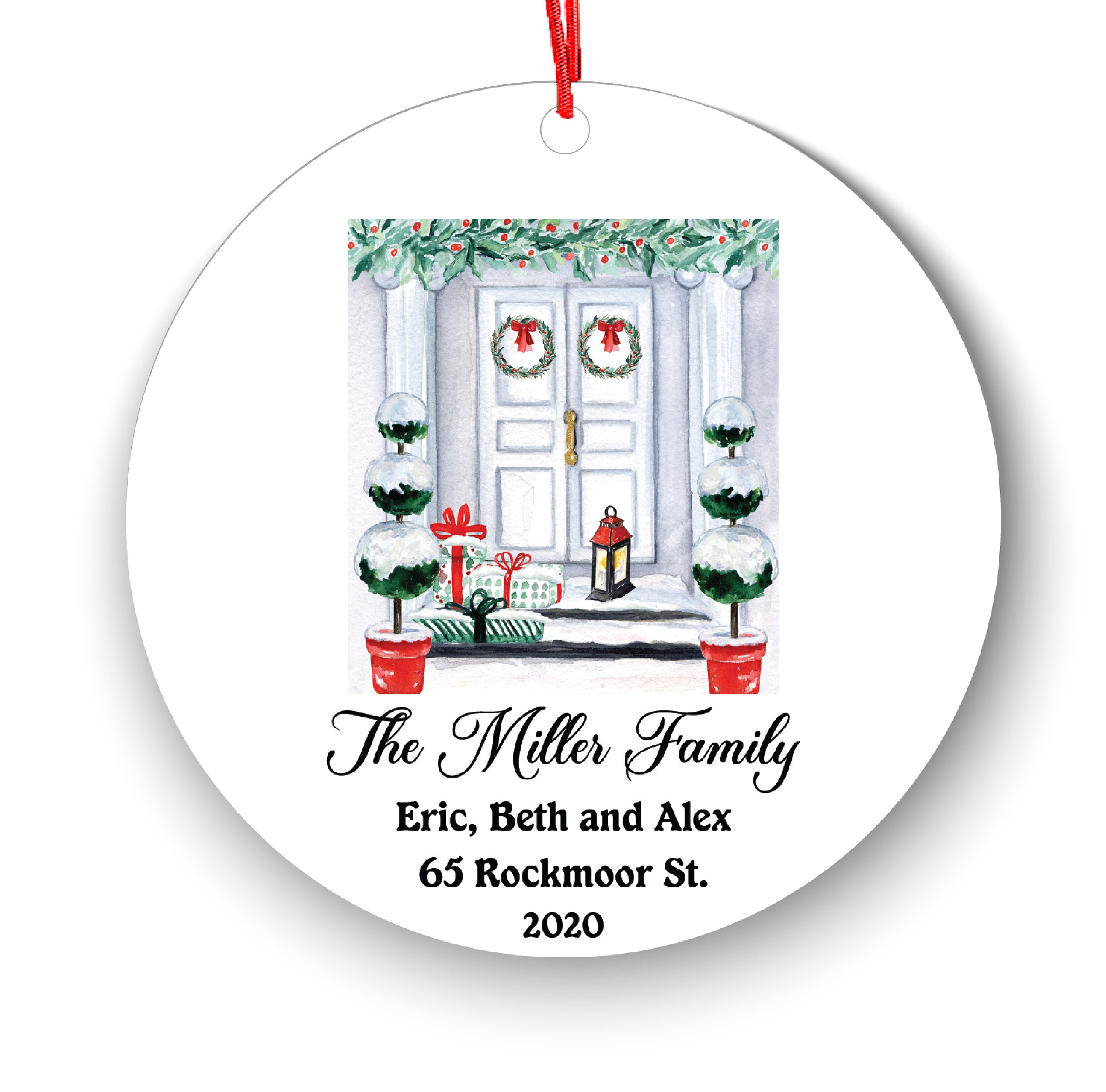 Personalized First Christmas in Our New Home Ornament Etsy