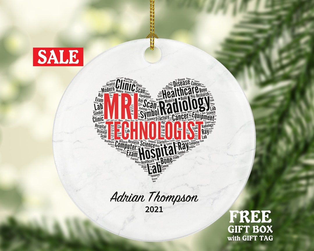 MRI Technologists, Tech Christmas Ornament Personalized