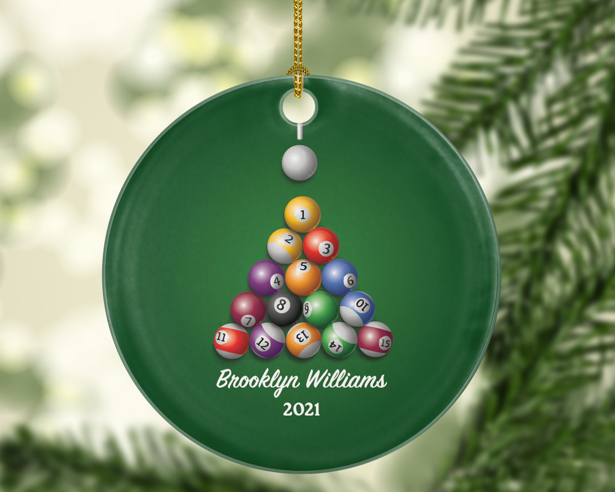 Billiard christmas decorations Clearance