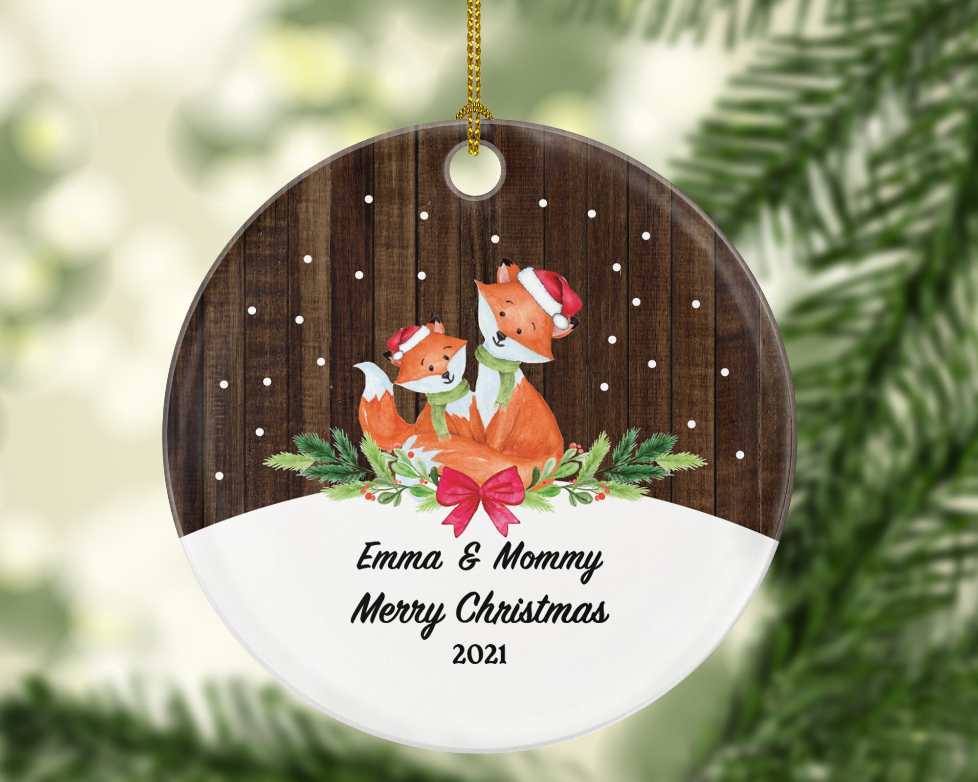 Single parent christmas ornament Clearance