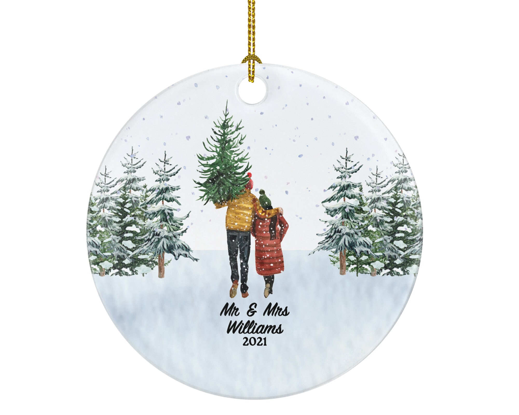 First Christmas As Mr & Mrs Married Couple Christmas