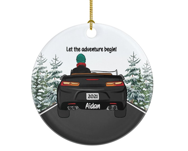 Personalized New Driver Christmas Ornament Boy Male Car Etsy