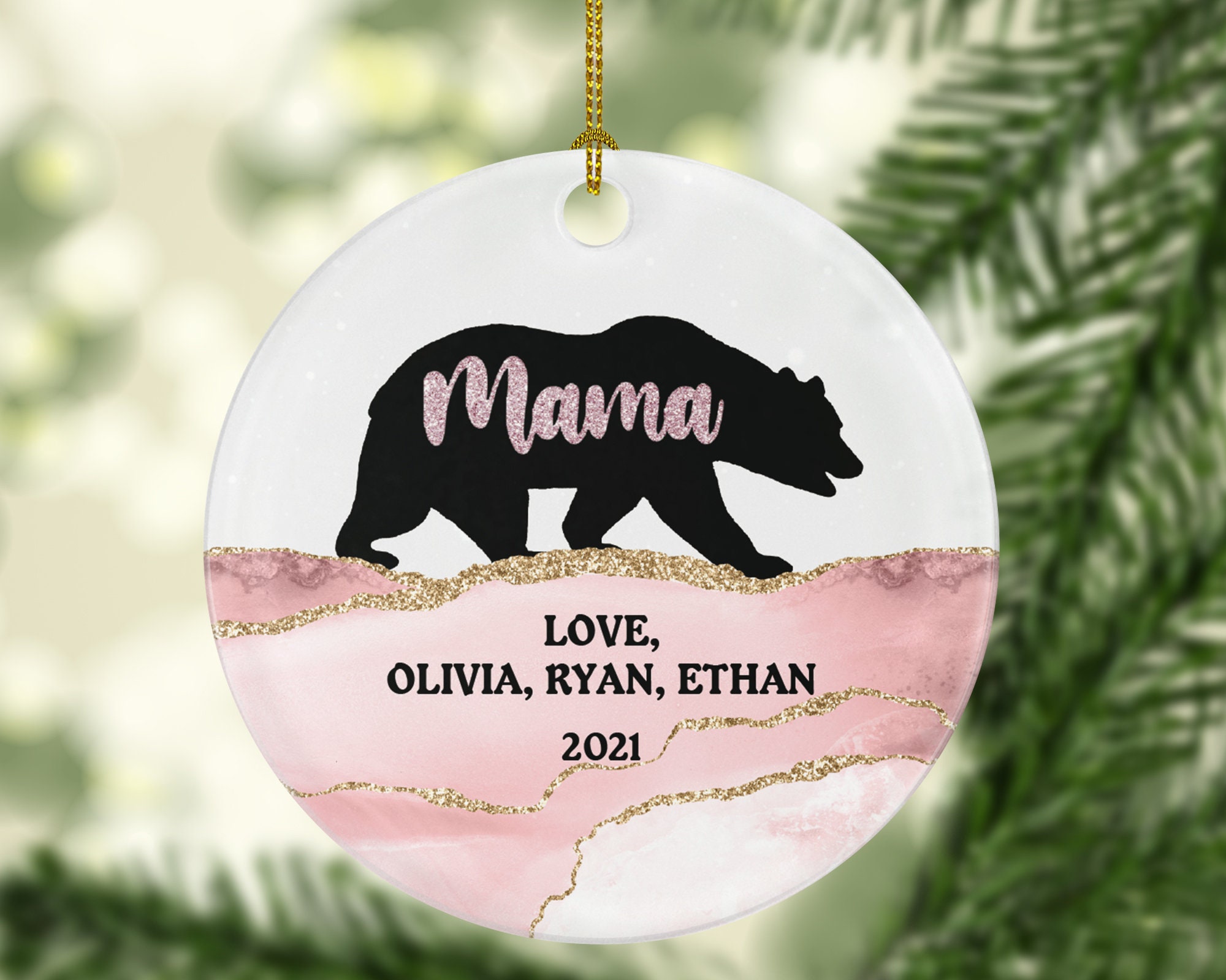 Mama Bear Ornament, Gift for Women, Mama Bear Gift, Mother's Day