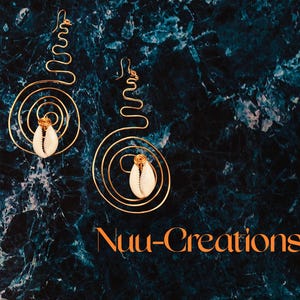 Freestyle Copper & Cowrie Earrings