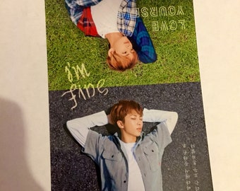 BTS LOVE YOURSELF poster photocards - single 6x4 kpop photocard