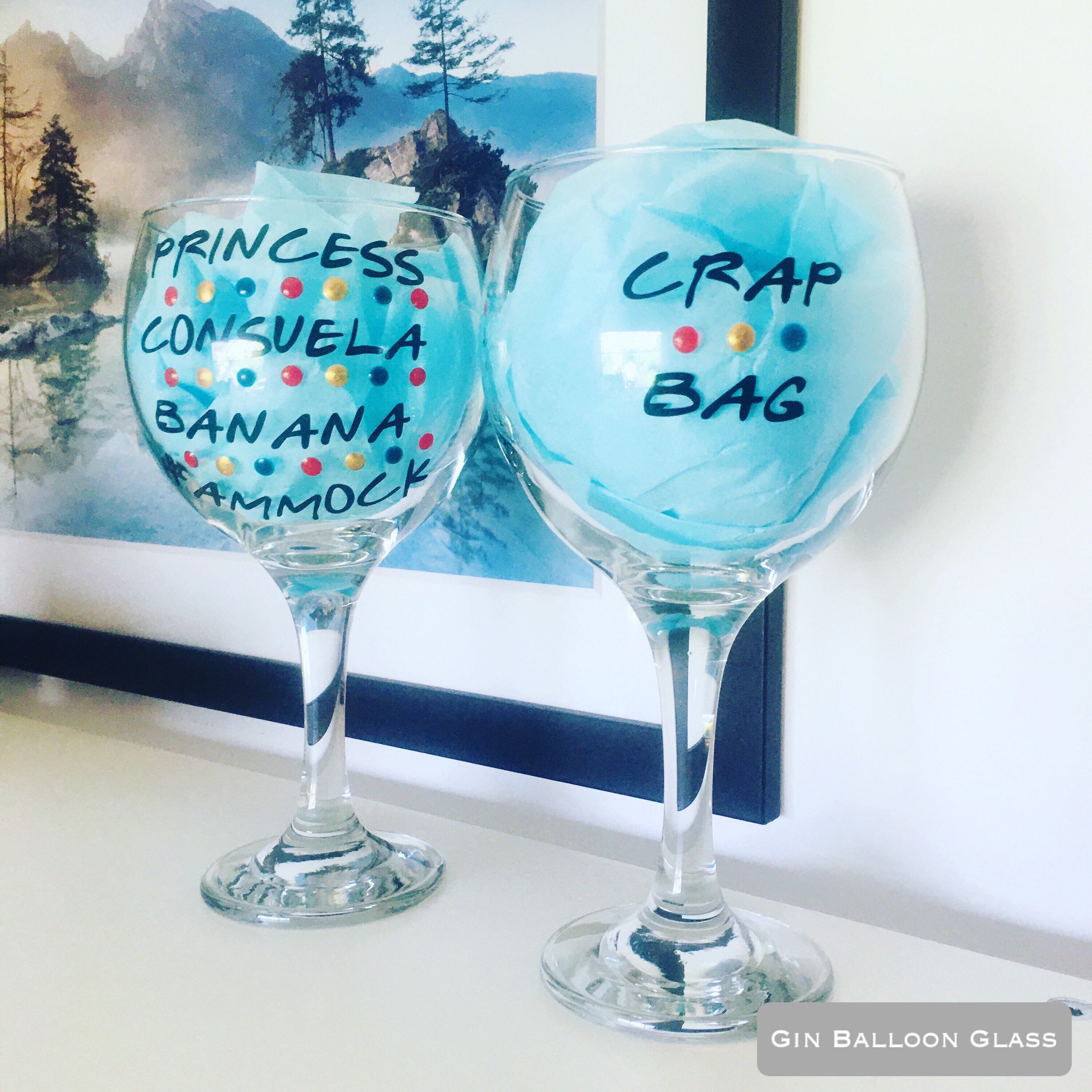 FRIENDS Glass TV Couples Gin Glasses Wine Glasses Crap Bag Etsy