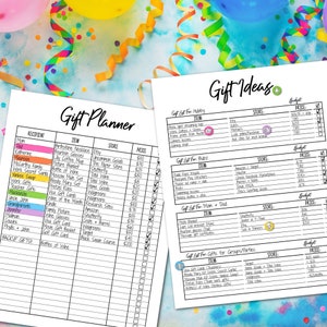 Printable Gift Planner Pages, Work Planner Inserts, Printable Planner Pages, Work Planner, Student Planner, Digital Planner, Daily Planner