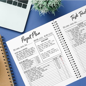 May include: A project plan for a winter variety pack, with a start date of 2/1/2021 and a due date of 10/1/2021. The plan includes brainstorming, project goals and objectives, project milestones, and action plan tasks to do. A task tracker is also included with a list of tasks and due dates.