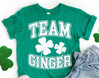 Mens Tank Top Ginger Lives Matter T Shirt Green Clover Irish AF St Patricks Day