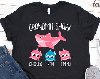 grandma shark shirt