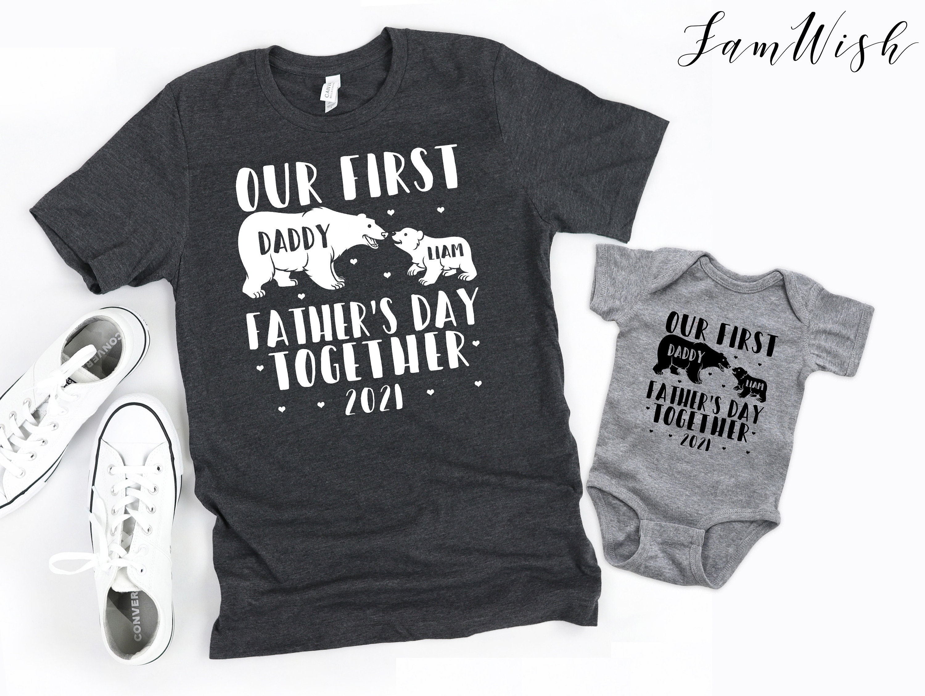 First Fathers Day Shirt
 Our First Father s Day To her Shirt Personalized Shirt