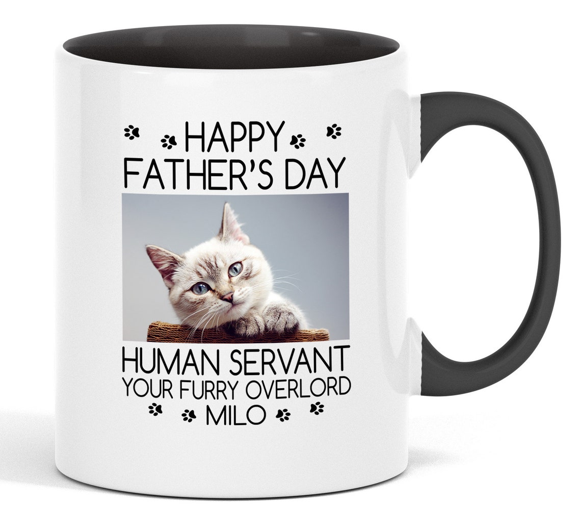 Cat Dad Father's Day Mug Personalized Cat Dad Mug Gift Etsy