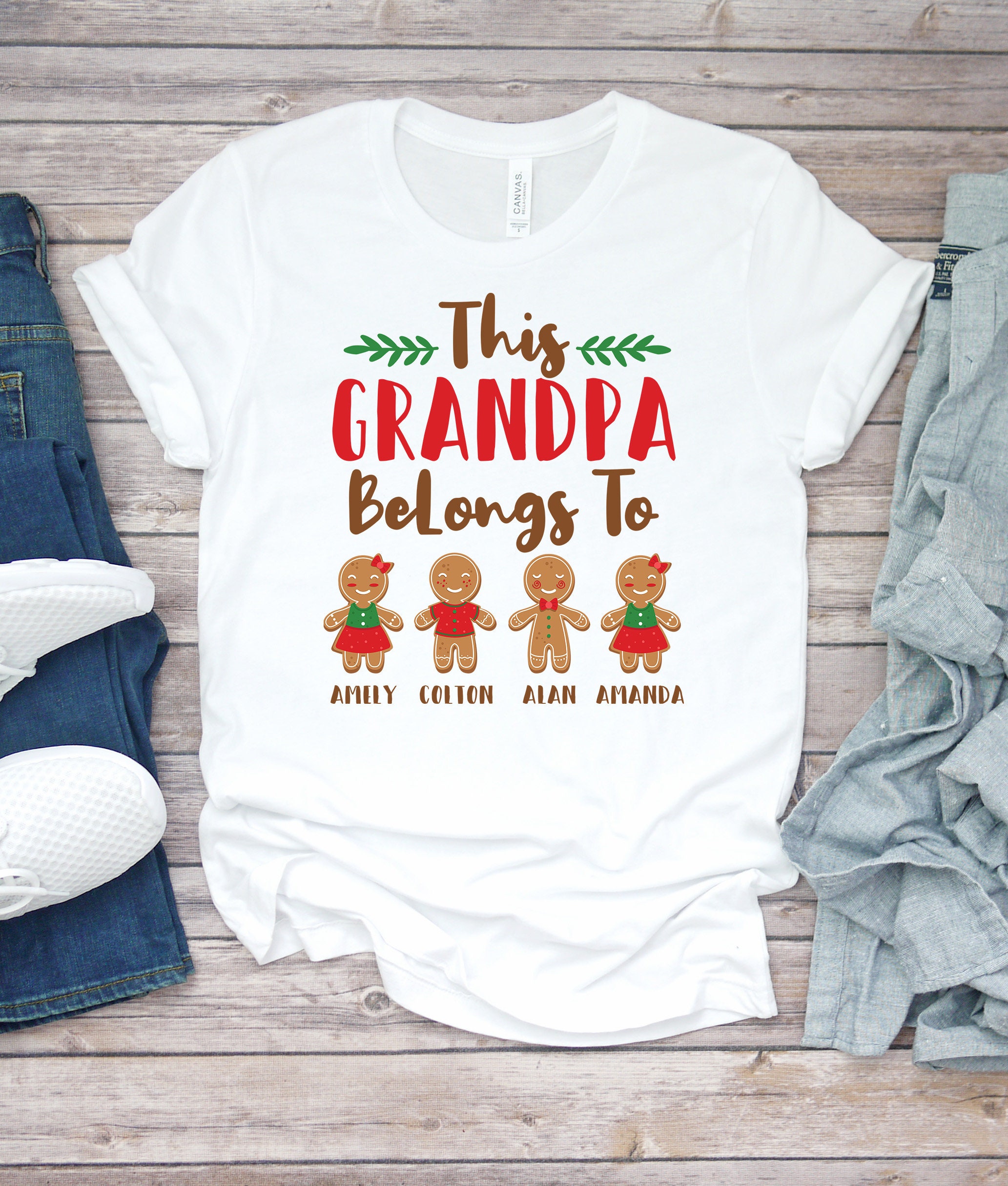 papaw shirts with grandkids names