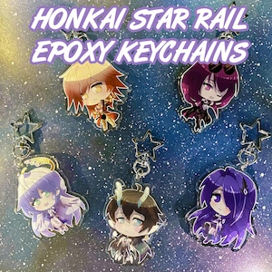 Honkai Star Rail Epoxy Keychains