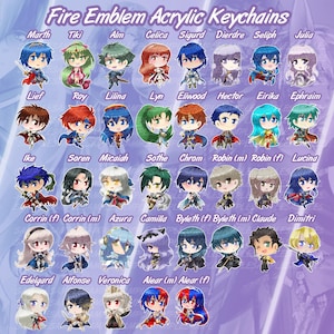 CLEARANCE Fire Emblem Acrylic Keychains