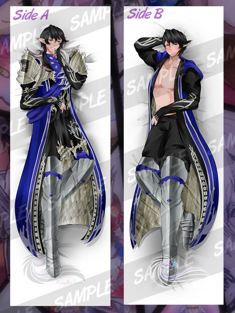 Final Fantasy XIV: Aymeric double-sided Dakimakura | Etsy