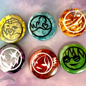 Heart Steel Buttons (1.25in)