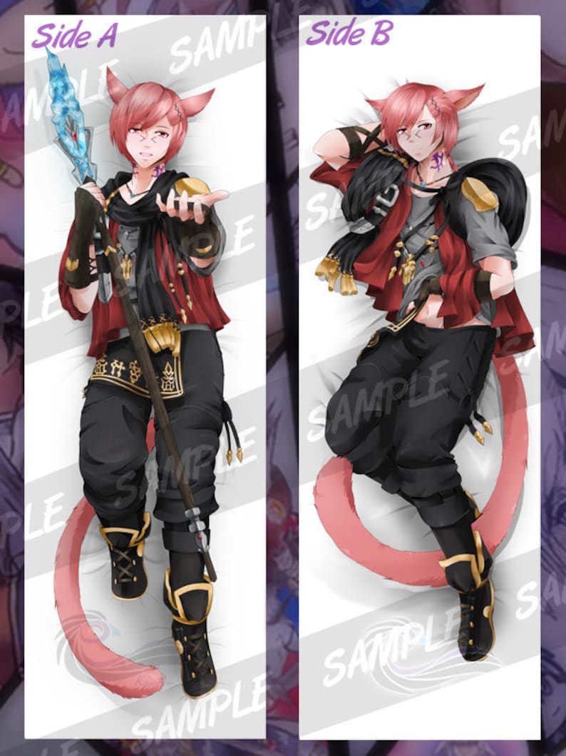 Final Fantasy XIV Dakimakura G'raha Tia Etsy
