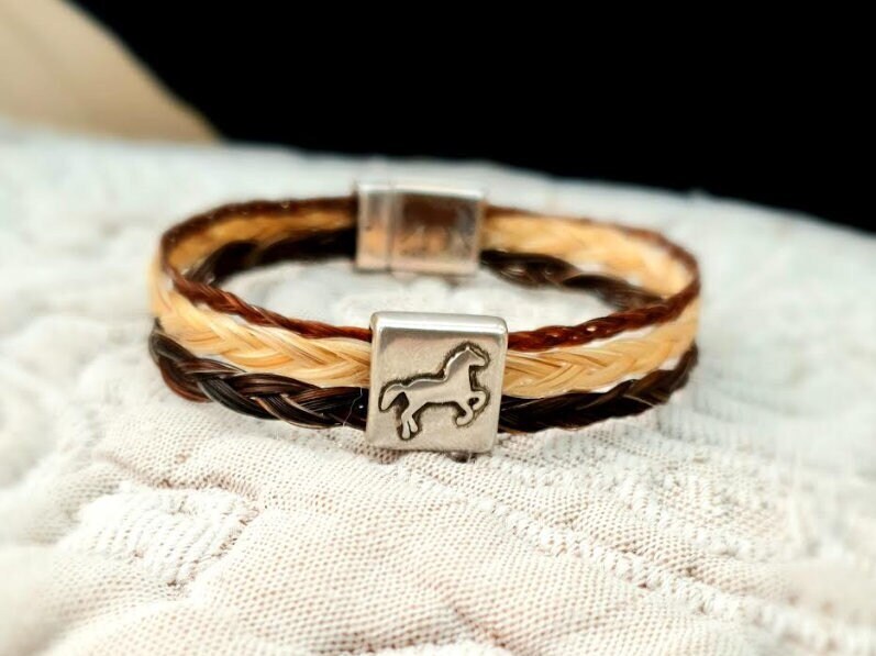 Bracelet Jonc Perles Thème Western - Pour Cheval, Silicone Rouge, ALW Equine