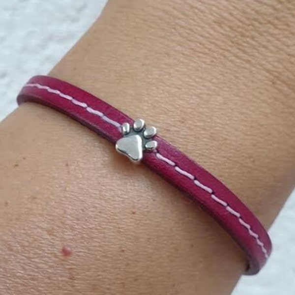 bracelet fin en cuir PATTOUNE avec fermoir aimanté