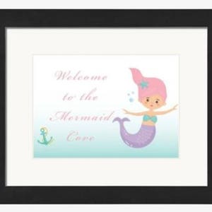 5x7 Welcome to the Mermaid Cove