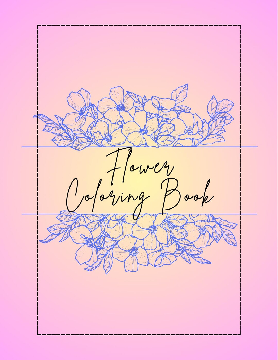 Flower Coloring Book Digital Download - Etsy