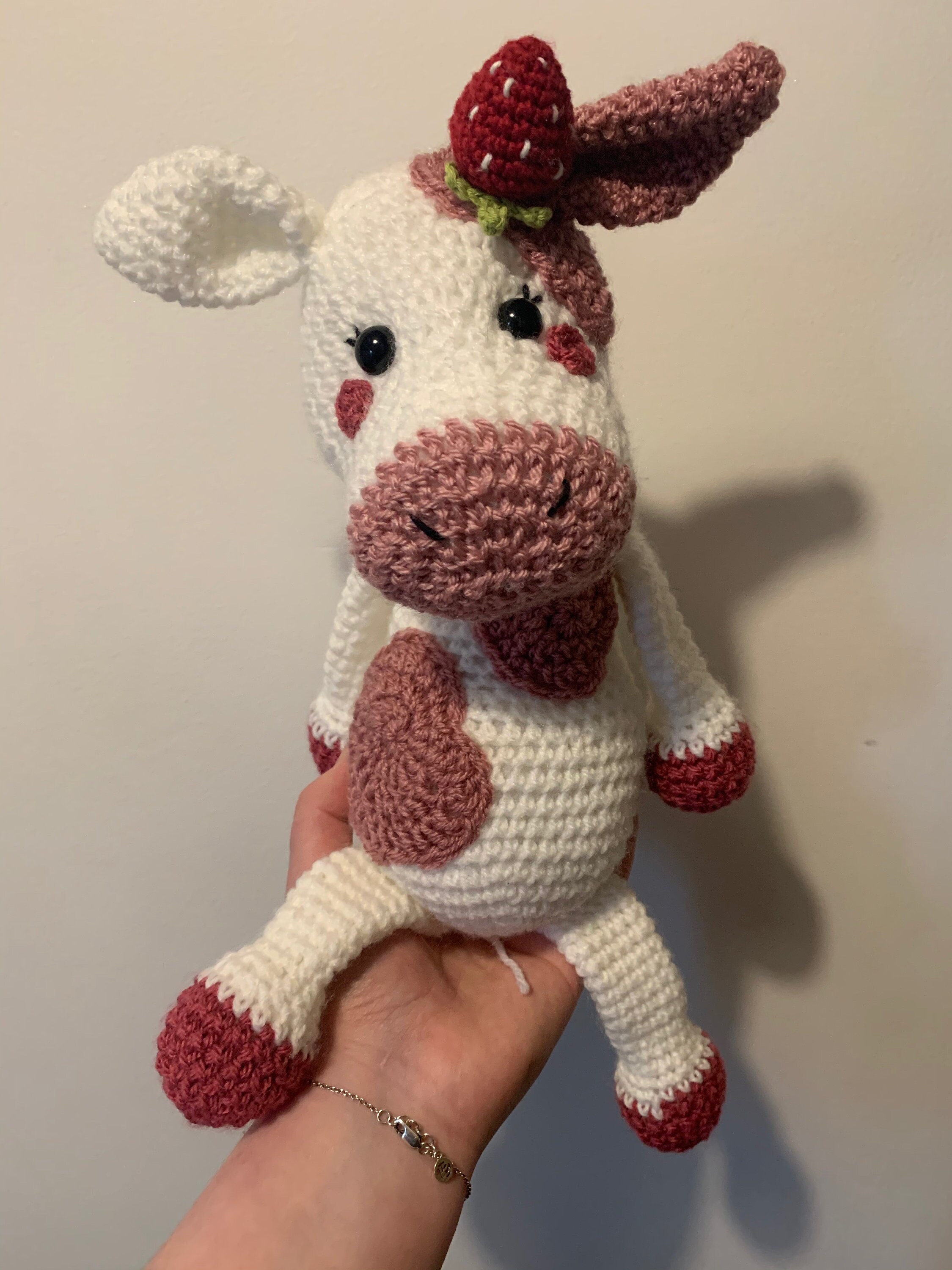 Strawberry Cow Crochet Pattern Amigurumi Etsy