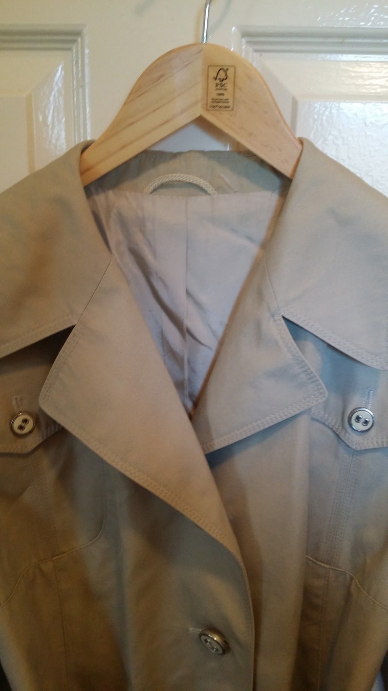 Stadick Model Beige 1970s Vintage Trench Coat UK 10 Very Good - Etsy UK