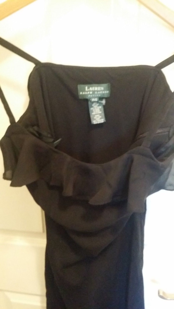 Vintage Ralph Lauren Black Silk Slip Dress Us 4 Uk 8 Etsy 