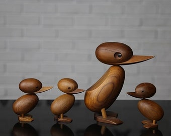 High Quality Wooden Duck Decor | Wooden Duck Sculpture | Wooden Crafts | Crafts Gifts | Duck Decorative Figurine | Unique Creative Gifts