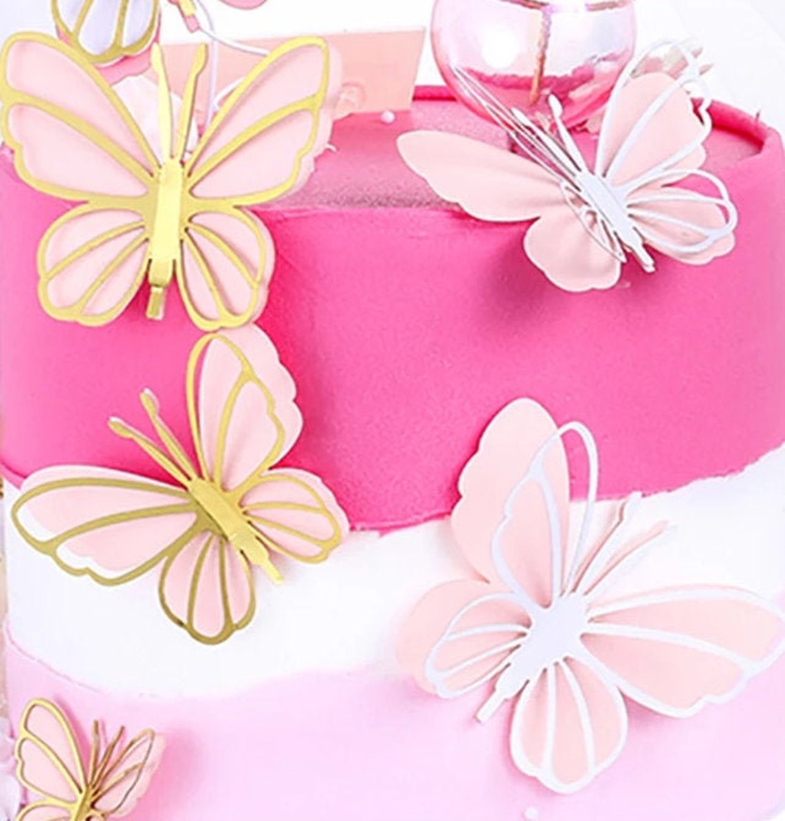 Blue Butterfly Cake Topper Printable