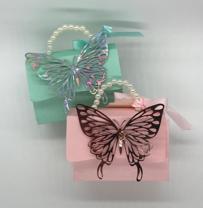 Butterfly Party Favor Boxes Mini Purse Party Favor Boxes Etsy