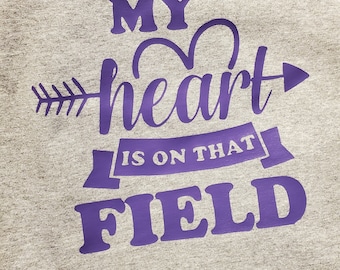 My heart is on that field tee