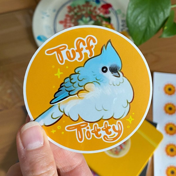 Tuffted Titmouse Vinyl Sticker