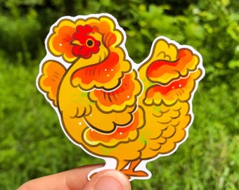 Chicken of the Woods Buff Orpington ~ Eco Sticker