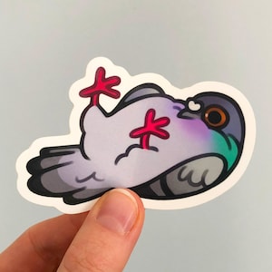 Pudgy Pigeon Sticker ~ Matte Vinyl