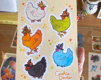 Witchy Chicken Stickersheet