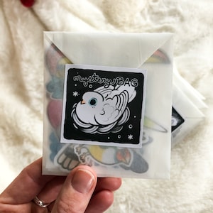 Bolsas misteriosas con pegatinas
