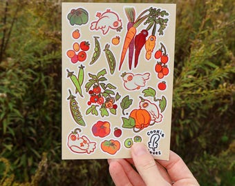 Veggie Bird Sticker Sheet
