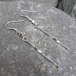 Star Earrings, 925 Sterling Silver Star Earrings, Shooting Star Earrings