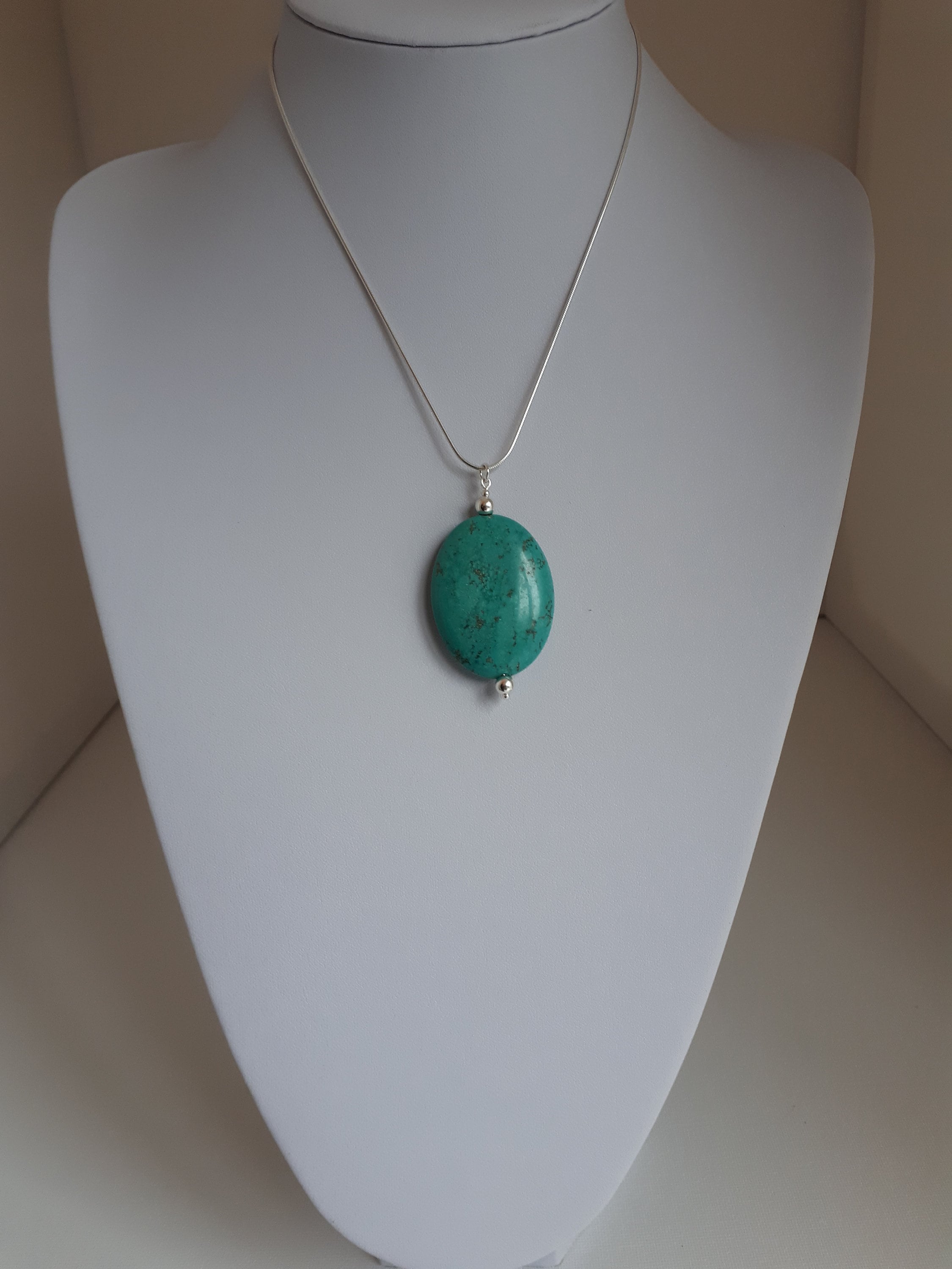Collier Argent 925 Avec Pierres Naturelles - Magnésite, Opale, Grenat, Tourmaline, Quartz Citron, Améthyste