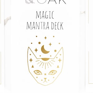 Magic Witchy Vibe Affirmation Deck | Occult Vibe Tarot Cards Positive Affirmation Card Deck Housewarming Gift Positive Vibe Mantras