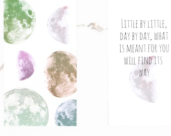 Lunar Themed Affirmation Deck | Moon Deck | Tarot Card Deck | Oracle Deck | Crescent Moon | Mantra Cards | Moon Phases | Moon Themed