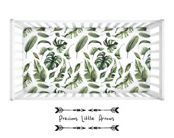 palm leaf crib sheet
