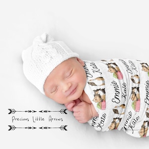 Guinea Pig Swaddle Blanket / Cute Kawaii Guinea Pig Bedding / Personalized Swaddle Blanket/ Newborn hospital swaddle